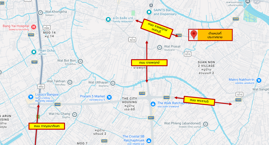 Продажа 4 спальни дом в Mueang Nonthaburi, Нонтабури