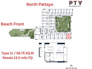 For sale 1 bed condo in Bang Lamung, Chonburi