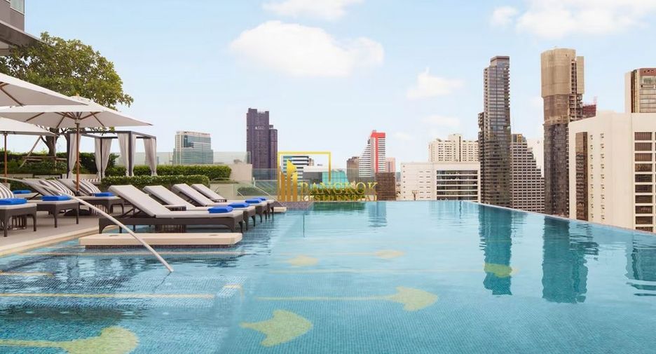 Apartamento con servicios en alquiler de 2 habitaciones en Bang Rak, Bangkok