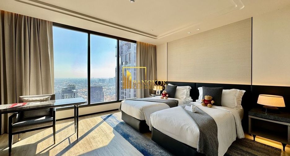 À louer 2 chambres appartement avec services à Khlong Toei, Bangkok