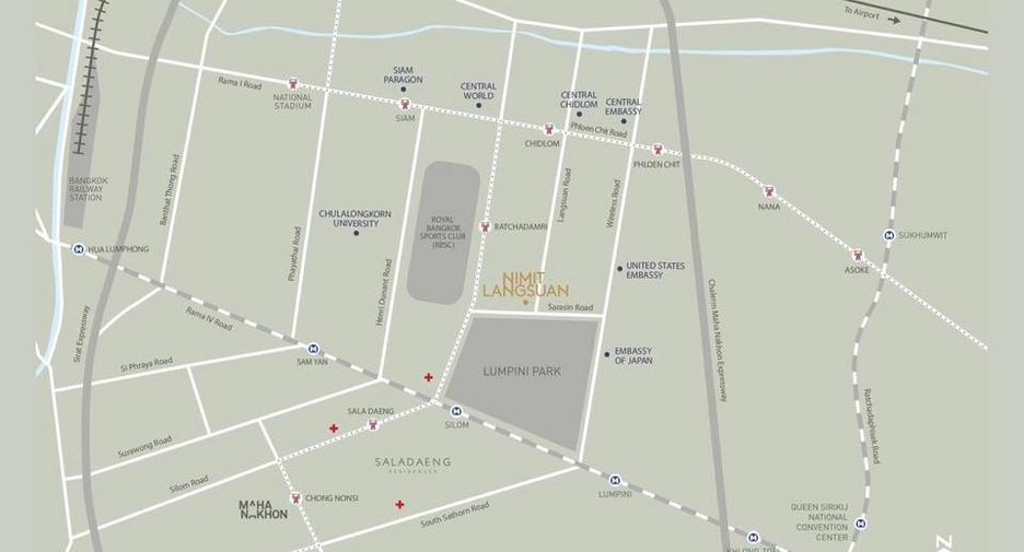 Condo en venta de 3 habitaciones en Pathum Wan, Bangkok