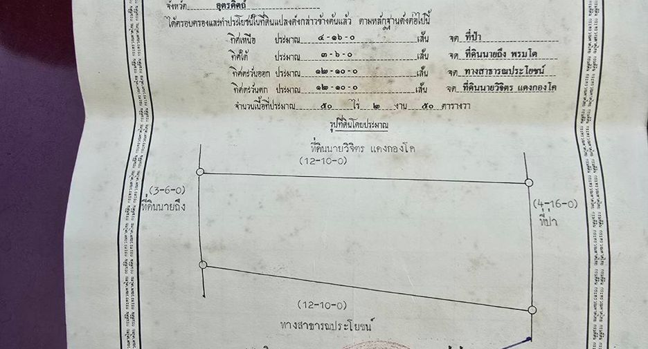 Продажа Участок в Thong Saen Khan, Уттарадит