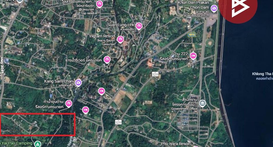 For sale land in Mueang Nakhon Nayok, Nakhon Nayok