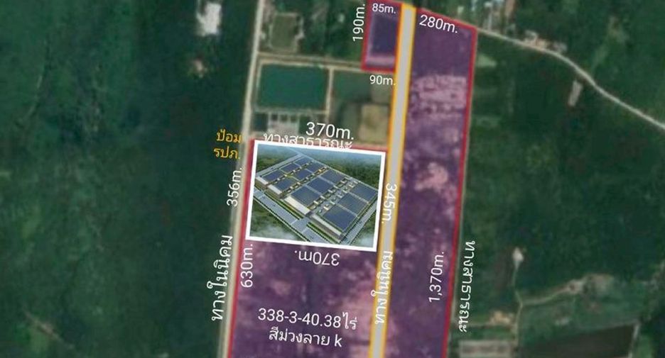 For sale land in Nong Yai, Chonburi