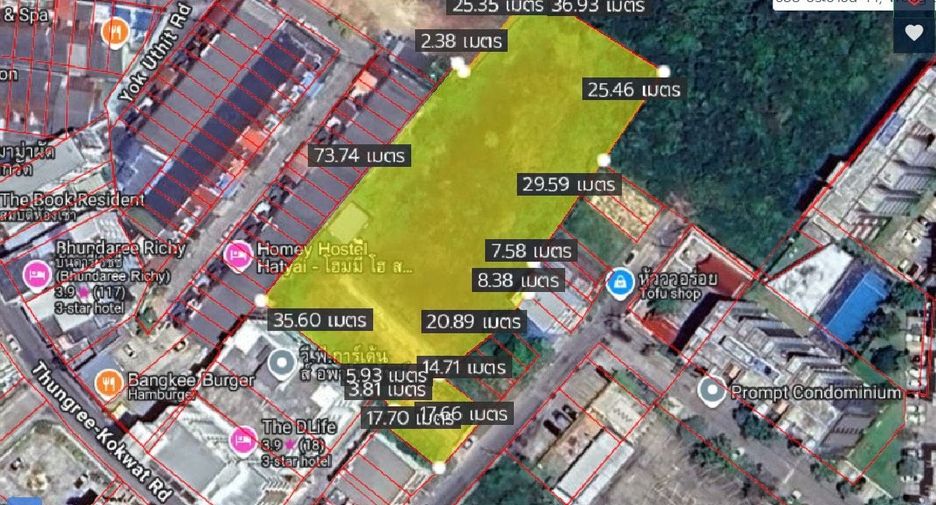 Продажа Участок в Хатъяй, Songkhla