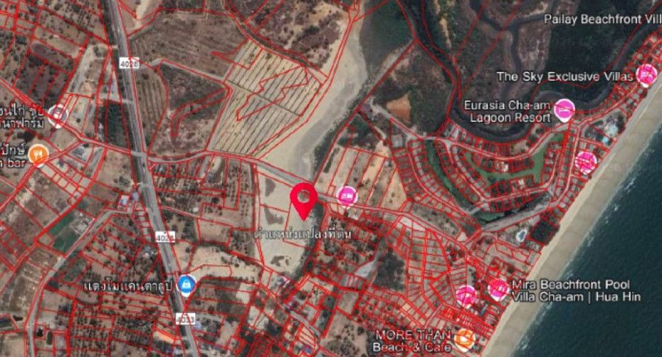 For sale land in Cha Am, Phetchaburi