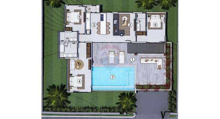 Villa en venta de 3 habitaciones en Ko Samui, Surat Thani