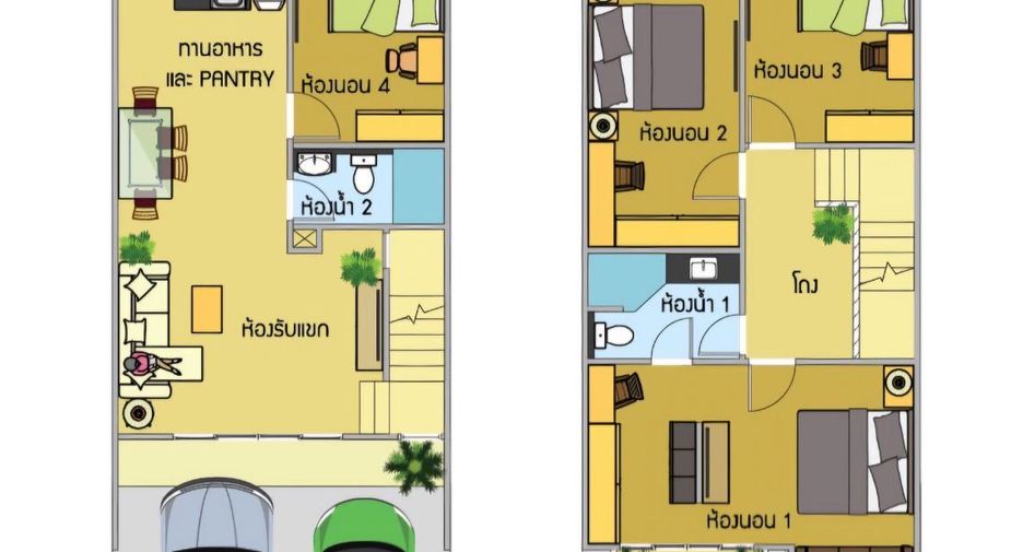 Reihenhaus zum Kauf mit 4 Zimmer in Khlong Luang, Pathum Thani