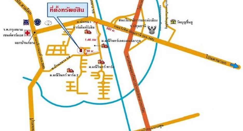 出售 1 卧室 独立屋 在 Thanyaburi, Pathum Thani