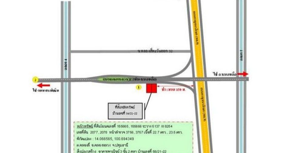 Gewerbefläche zum Kauf mit 1 Zimmer in Thanyaburi, Pathum Thani