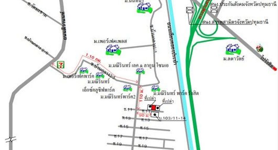 出售 1 卧室 独立屋 在 Thanyaburi, Pathum Thani