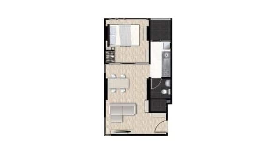 Wohnung zum Kauf mit 1 Zimmer in Bang Kapi, Bangkok