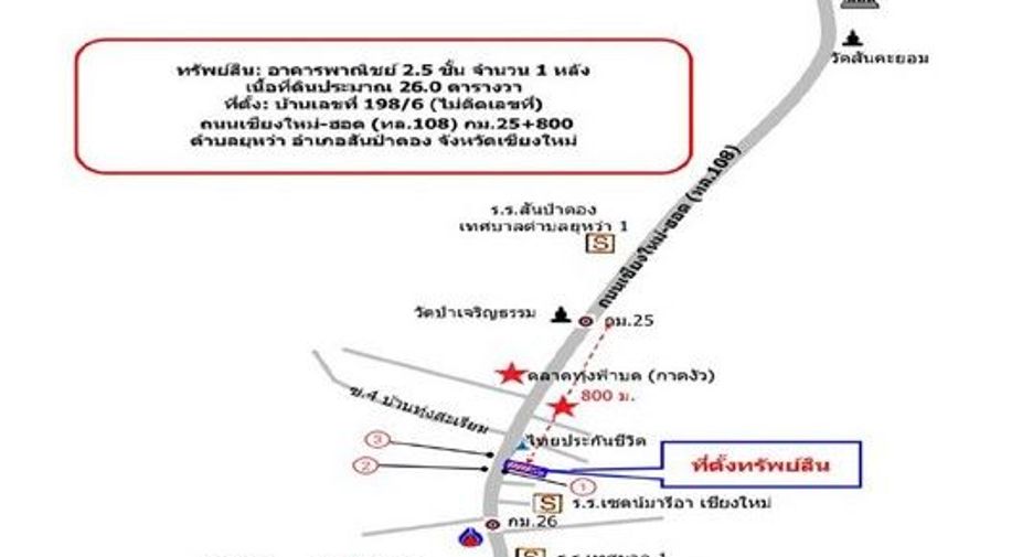 For sale 1 bed retail Space in Samoeng, Chiang Mai