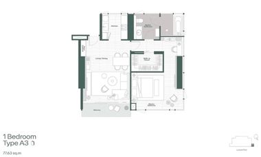 Wohnung zum Kauf mit 1 Zimmer in Bang Rak, Bangkok