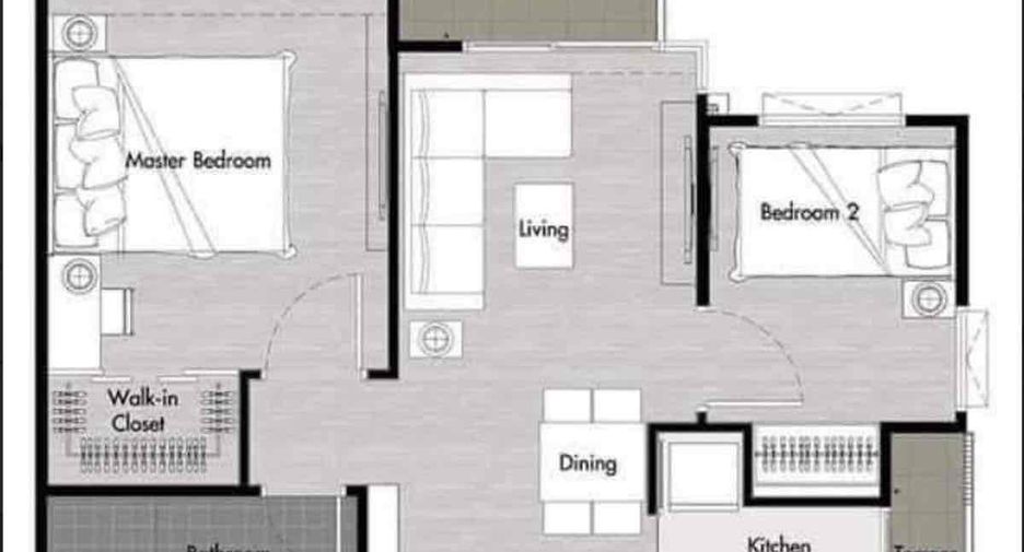 For sale 2 bedrooms condo in Mueang Nonthaburi, Nonthaburi