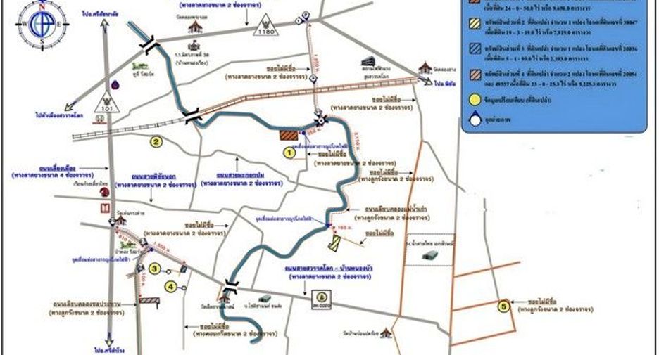 For sale land in Sawankhalok, Sukhothai
