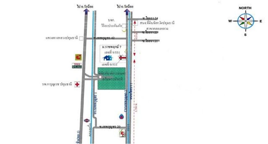 Gewerbefläche zum Kauf mit 1 Zimmer in Thanyaburi, Pathum Thani