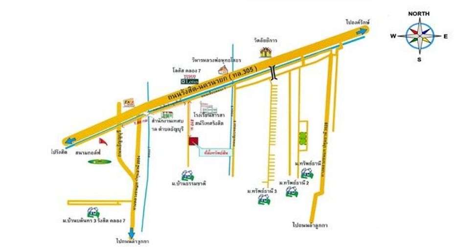 Casa adosada en venta de 1 habitaciones en Thanyaburi, Pathum Thani