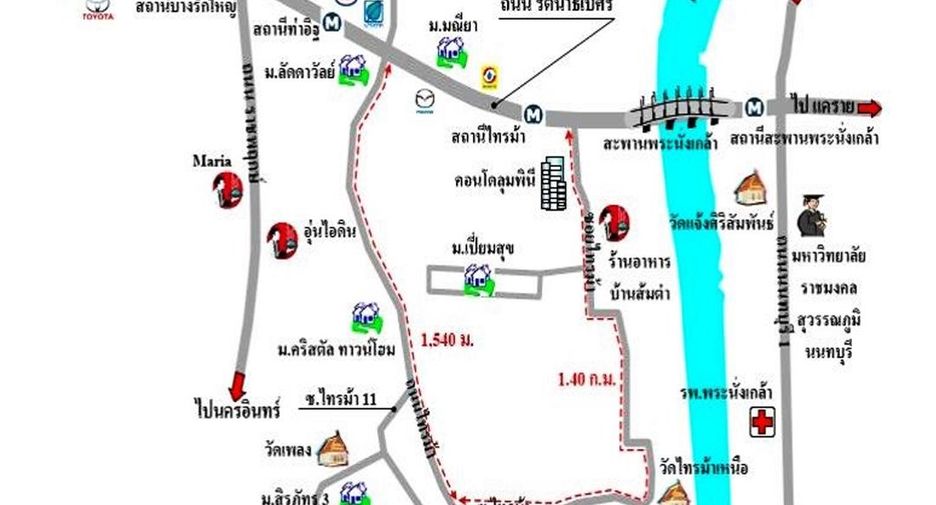 For sale 3 bedrooms townhouse in Mueang Nonthaburi, Nonthaburi
