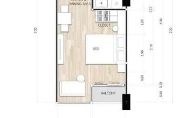 À louer et à vendre 1 chambre condo à Bang Lamung, Chonburi
