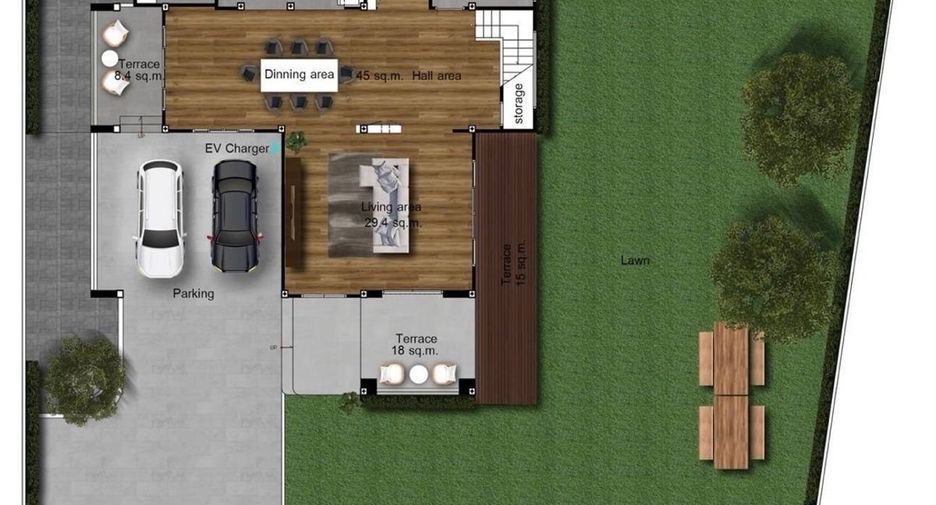 For rent 4 bedrooms house in Mueang Samut Prakan, Samut Prakan