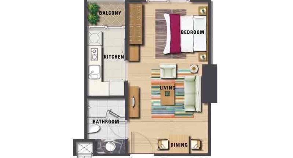 Wohnung zum Kauf mit 1 Zimmer in Yan Nawa, Bangkok