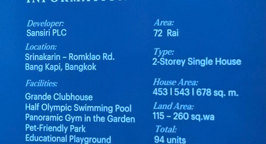 For sale 4 bedrooms house in Bang Kapi, Bangkok