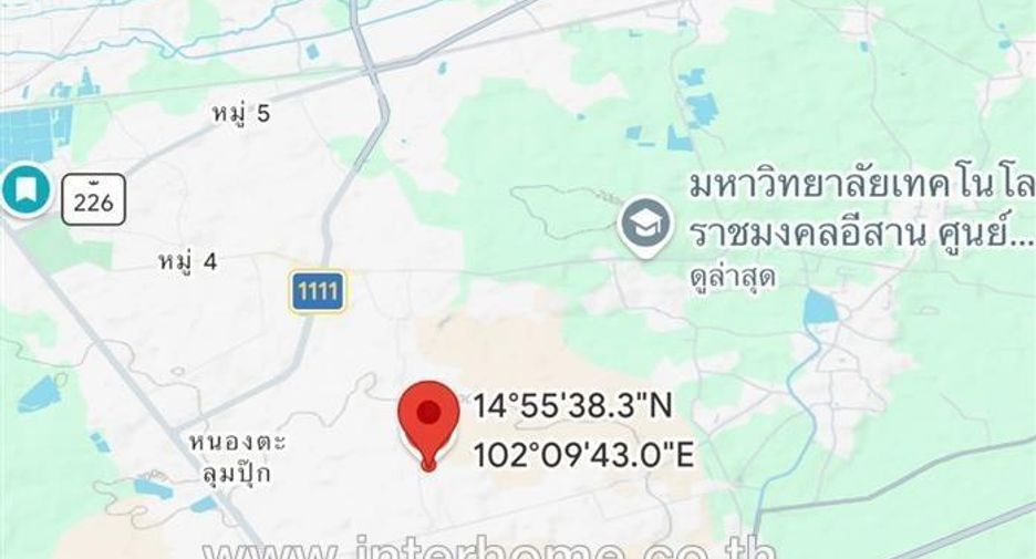 For sale land in Mueang Nakhon Ratchasima, Nakhon Ratchasima