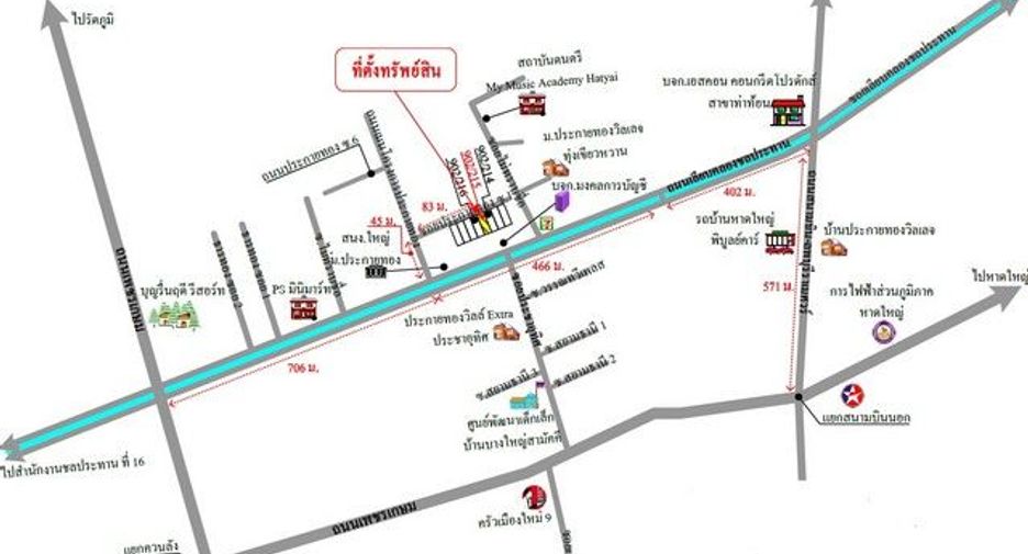 For sale 3 bedrooms townhouse in Hat Yai, Songkhla
