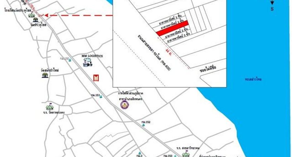 Gewerbefläche zum Kauf mit 1 Zimmer in Hat Yai, Songkhla