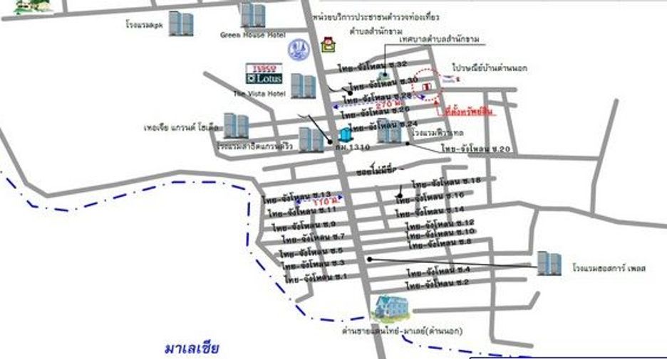 Gewerbefläche zum Kauf mit 1 Zimmer in Hat Yai, Songkhla