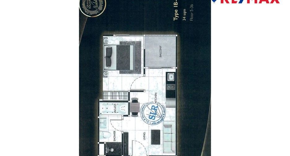 À vendre 1 chambre condo à Bang Lamung, Chonburi