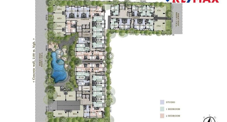 À vendre 1 chambre condo à Bang Lamung, Chonburi