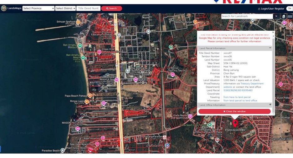 Terreno en venta en Bang Lamung, Chonburi