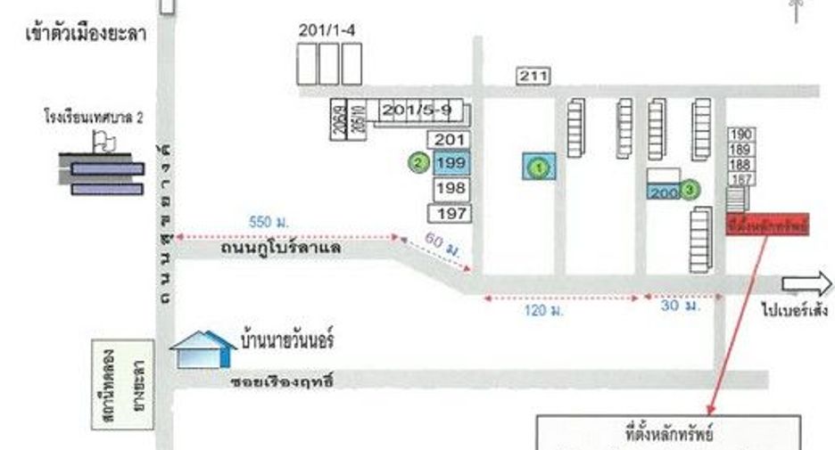 For sale 1 bed townhouse in Than To, Yala