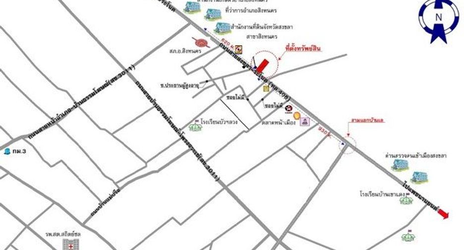 Gewerbefläche zum Kauf mit 1 Zimmer in Hat Yai, Songkhla