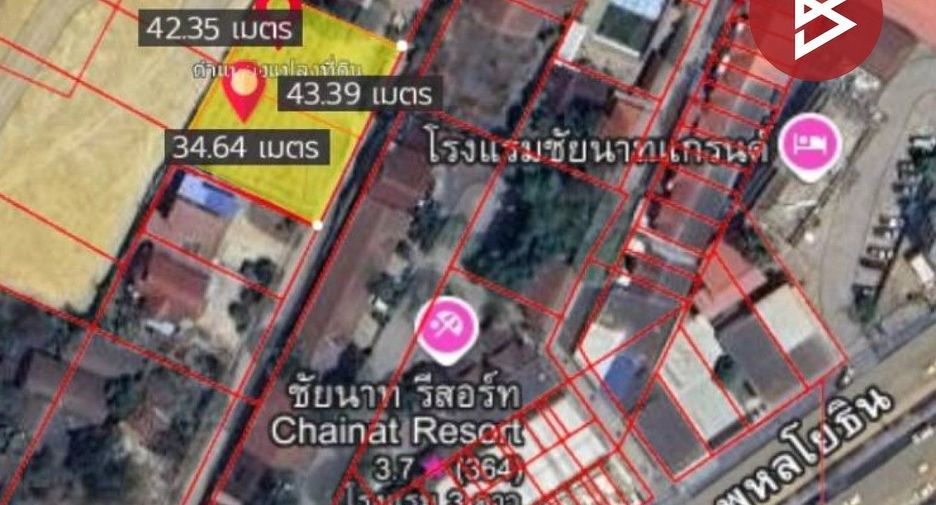 For sale land in Mueang Chai Nat, Chainat