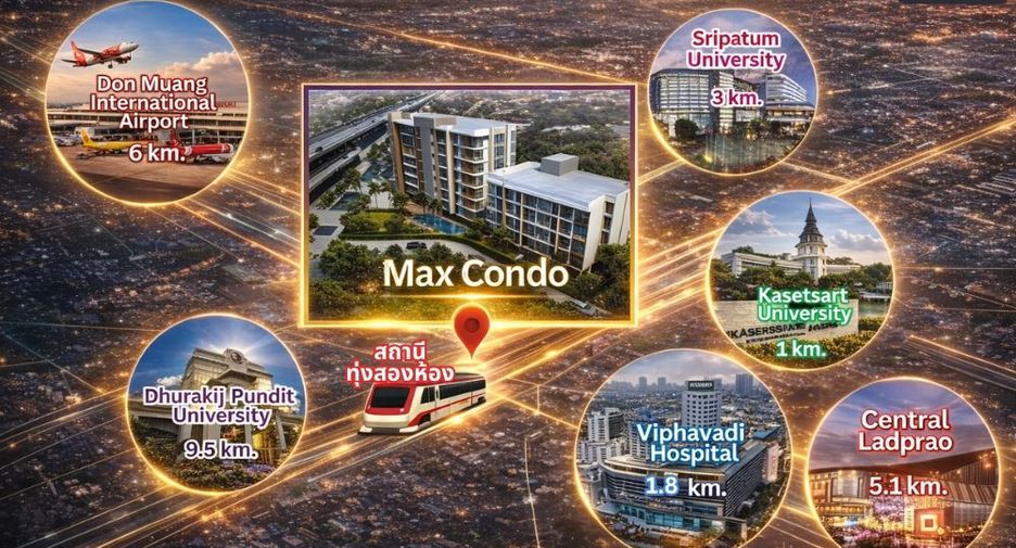 For sale 2 ベッドルーム condo in Lak Si, Bangkok