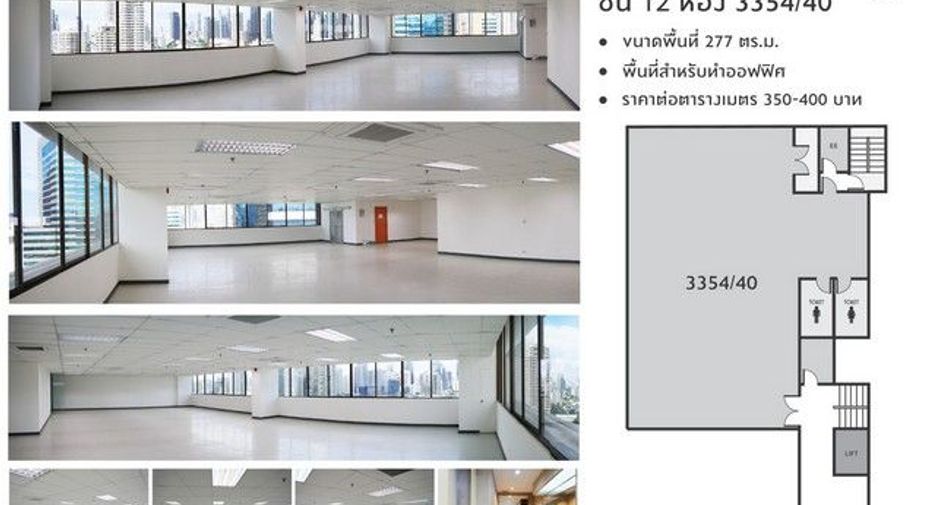 For rent 1 bed office in Khlong Toei, Bangkok
