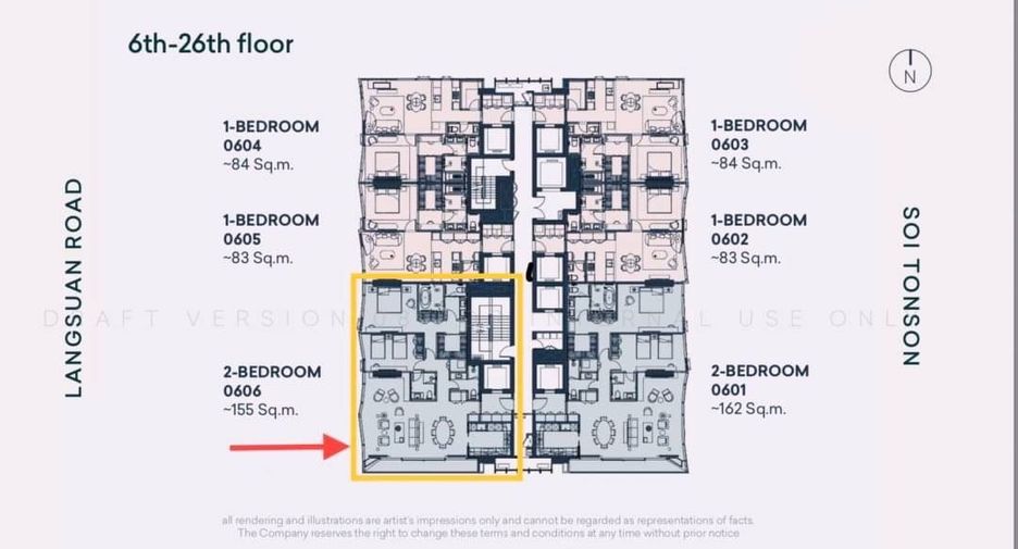 For sale 2 bedrooms condo in Pathum Wan, Bangkok
