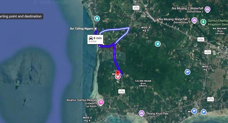 For rent 4 bedrooms villa in Ko Samui, Surat Thani