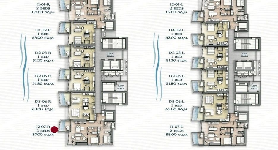 For sale 2 ベッドルーム condo in Bang Lamung, Chonburi