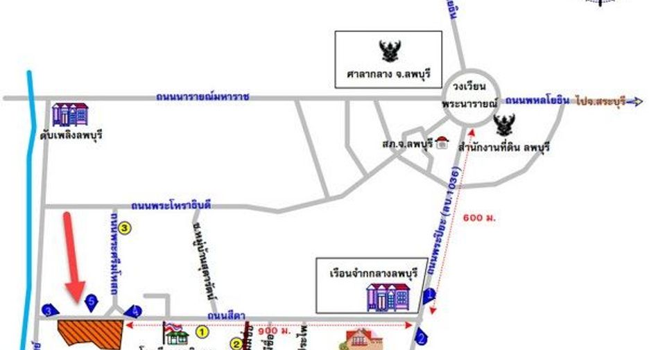 For sale land in Khok Samrong, Lopburi