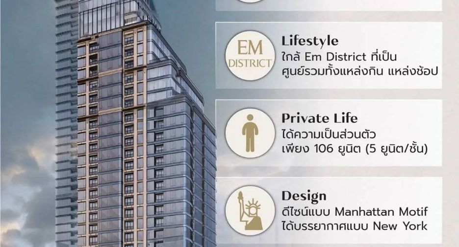 Продажа 2 спальни кондо в Кхлонг Тоеи, Бангкок