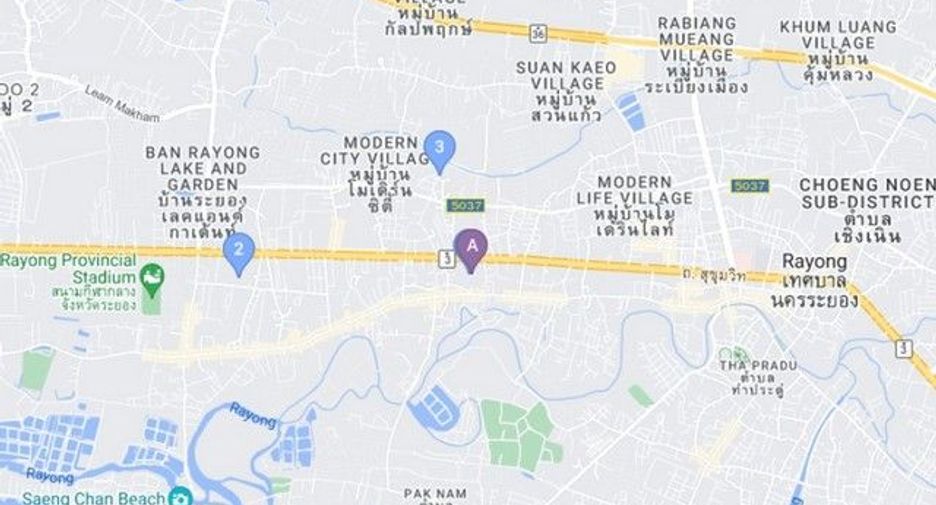 À vendre 1 chambre condo à Ban Khai, Rayong