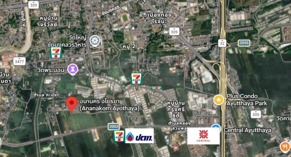 Casa en venta de 2 habitaciones en Phra Nakhon Si Ayutthaya, Phra Nakhon Si Ayutthaya