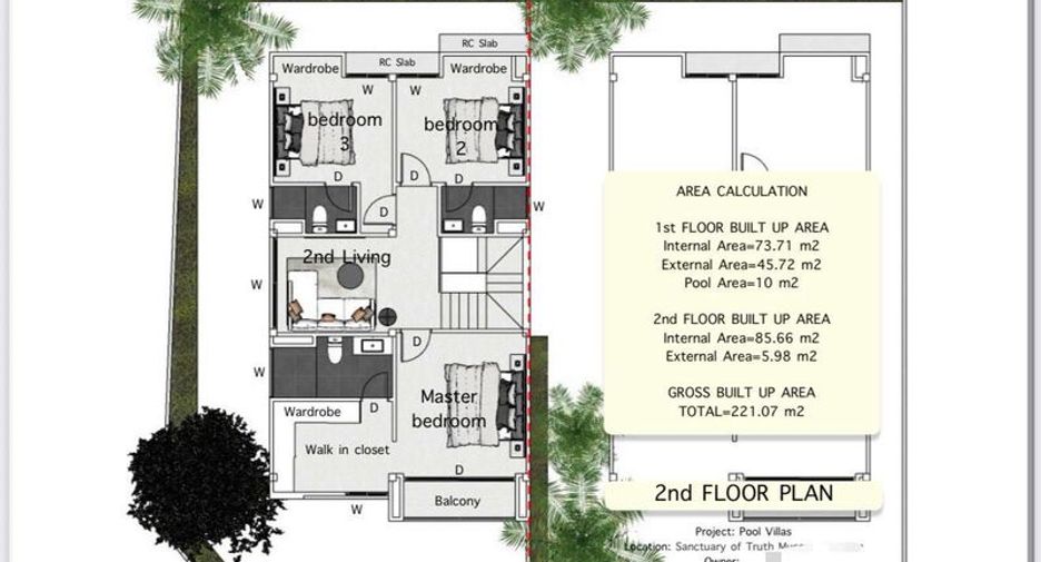 For rent 3 bedrooms villa in Bang Lamung, Chonburi