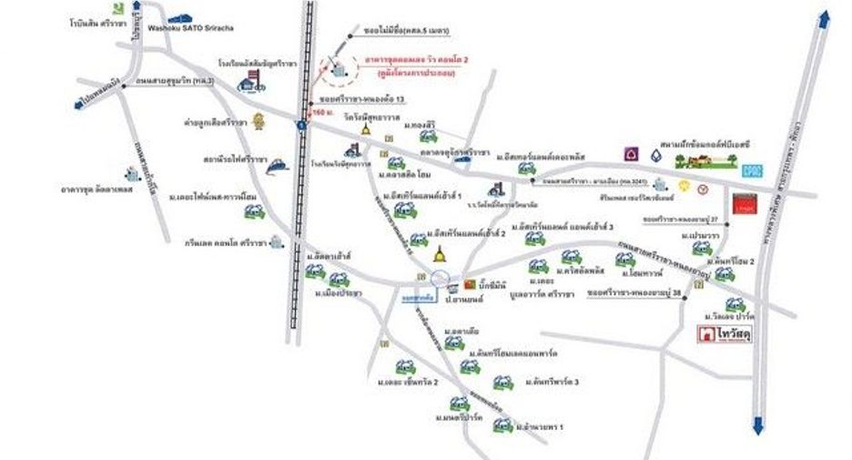 Condo en venta de 1 habitaciones en Si Racha, Chonburi