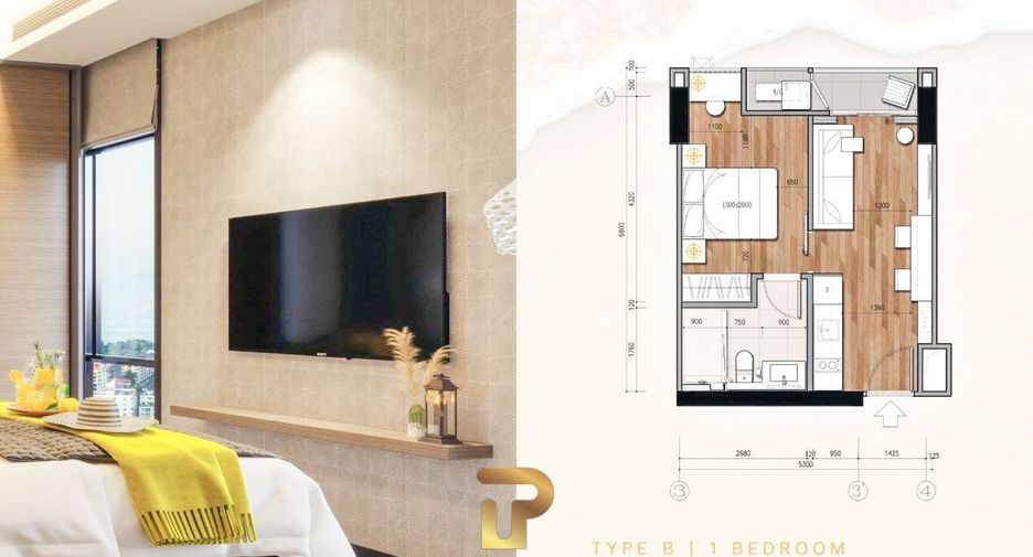 For sale 1 bed condo in Bang Lamung, Chonburi