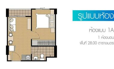 For sale 1 bed condo in Mueang Samut Prakan, Samut Prakan